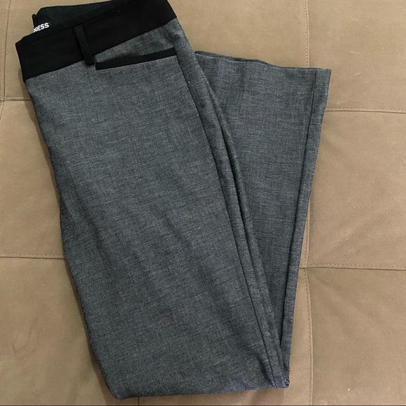 Express Pants - Express Gray/Black Columnist Dress Pants Size 6s